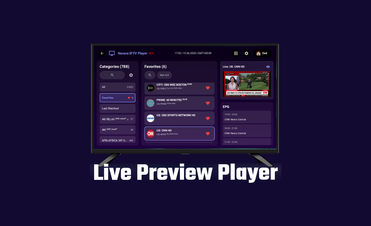 Novara IPTV App 3